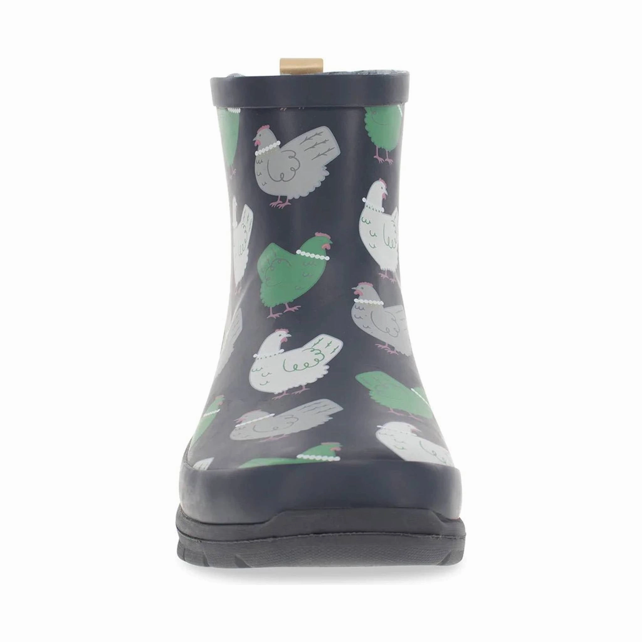 Waterproof Weekend Wanderer Western Chief Women's Classy Chick Shorty Chelsea Rain Boot - Charcoal