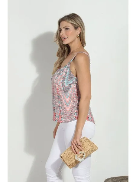 WIDE STRAP CAMI TOP Limited Edition Bar Night Urban Bold