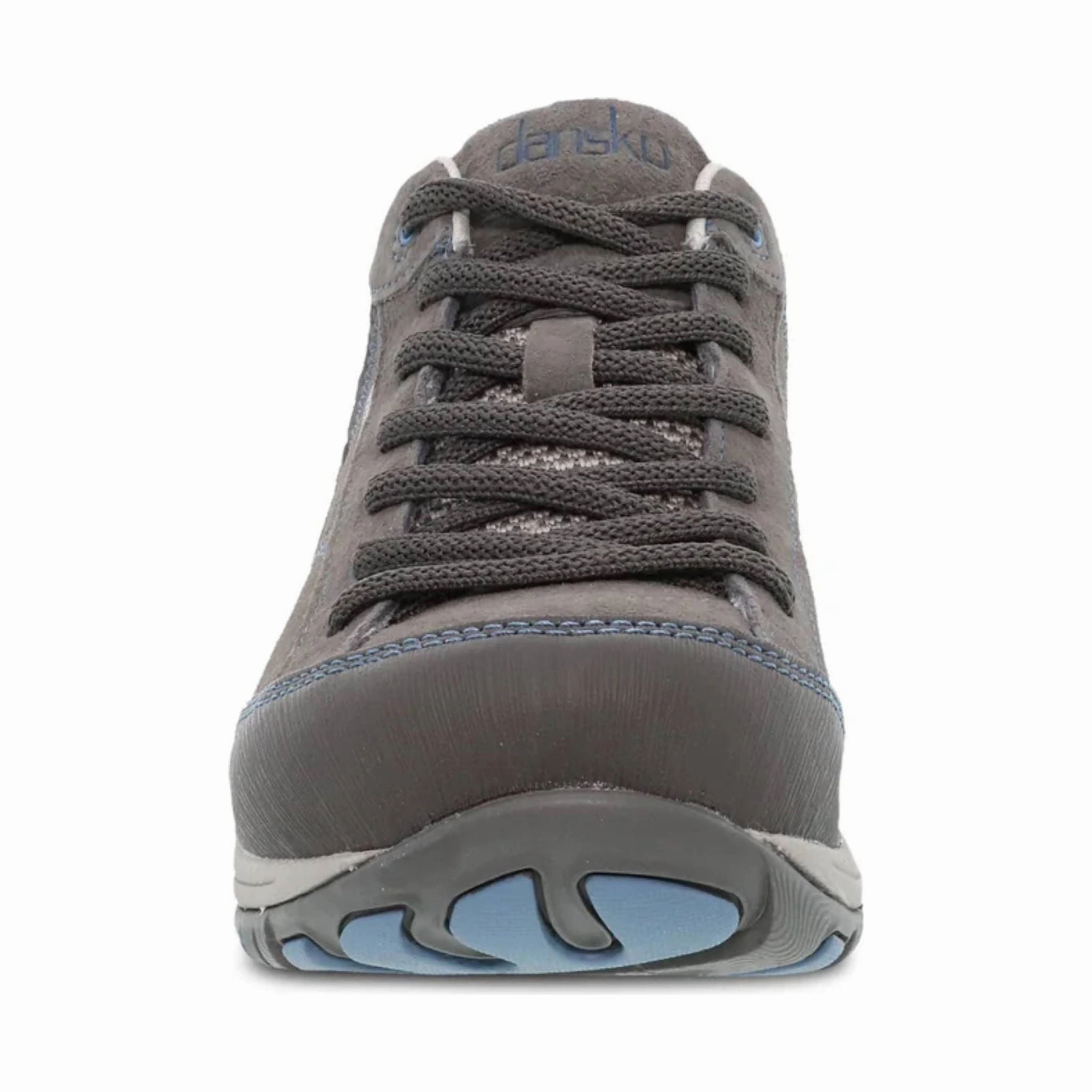 Dansko Women's Paisley Waterproof Sneaker - Grey/Blue Suede Quick Drying Liner Zip Up Design
