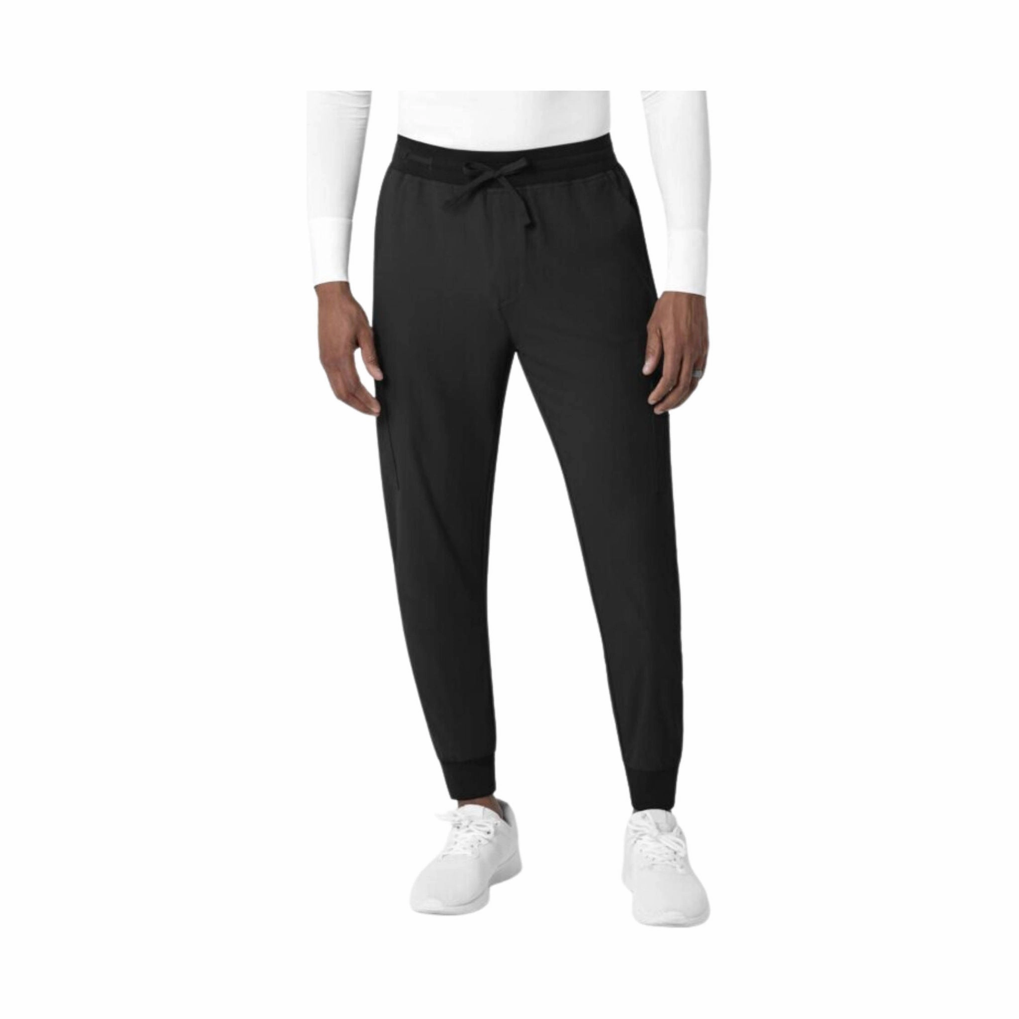 Fitted Design Outdoor Use Wink Men's Utility Jogger Scrub Pant - Black