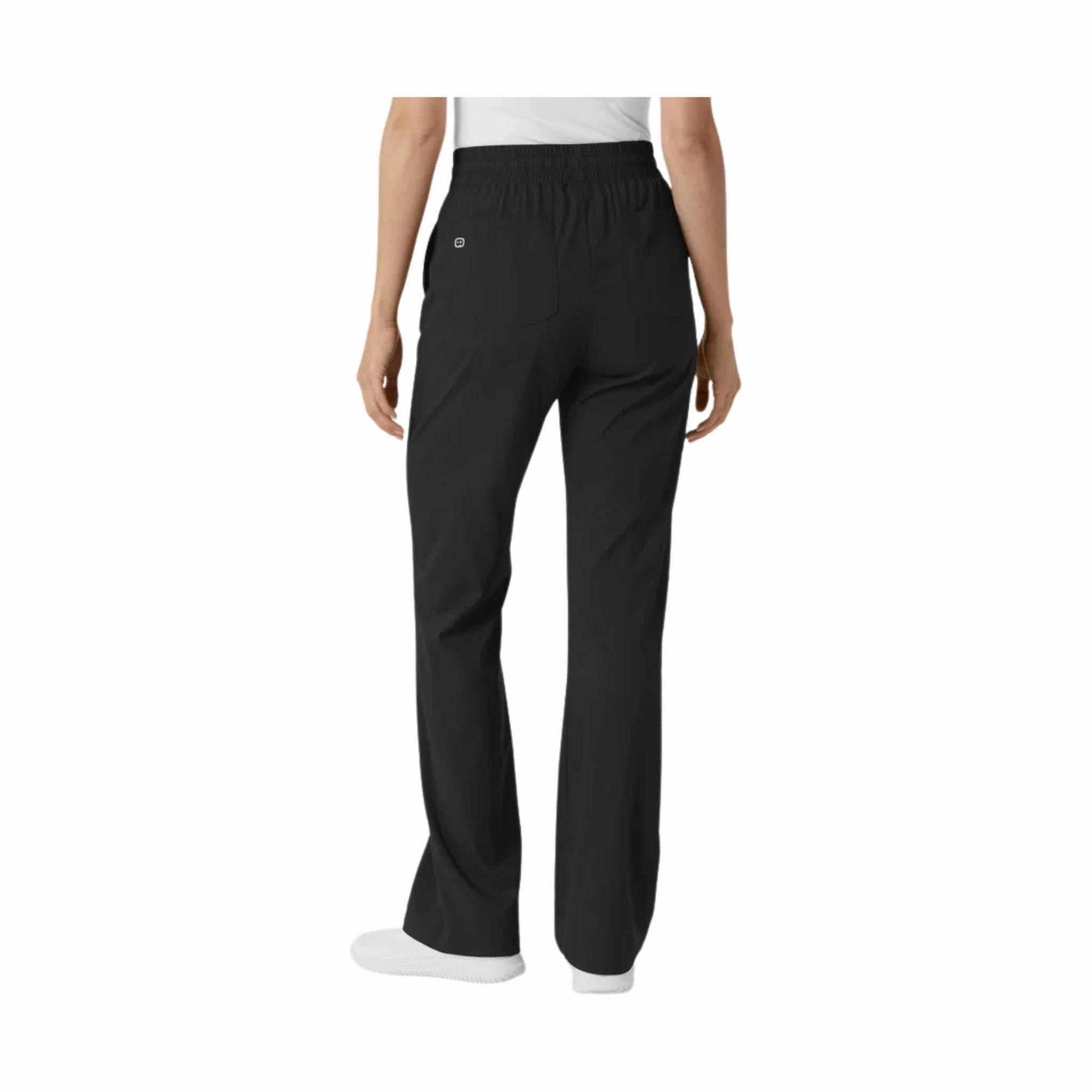 Wink Women's Bootcut Scrub Pant - Black Flattering Design Wear