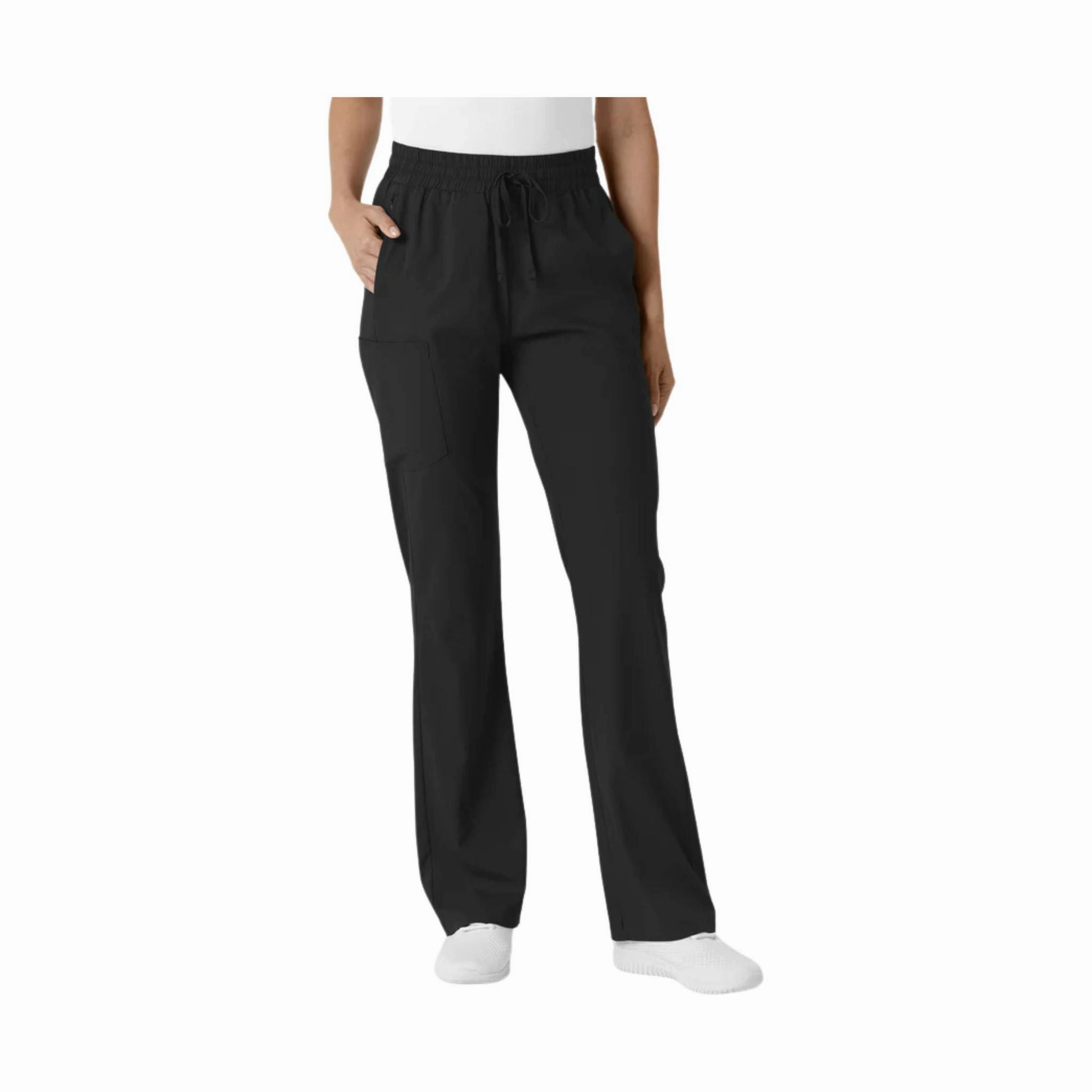 Wink Women's Bootcut Scrub Pant - Black Essential Wearable All Purpose
