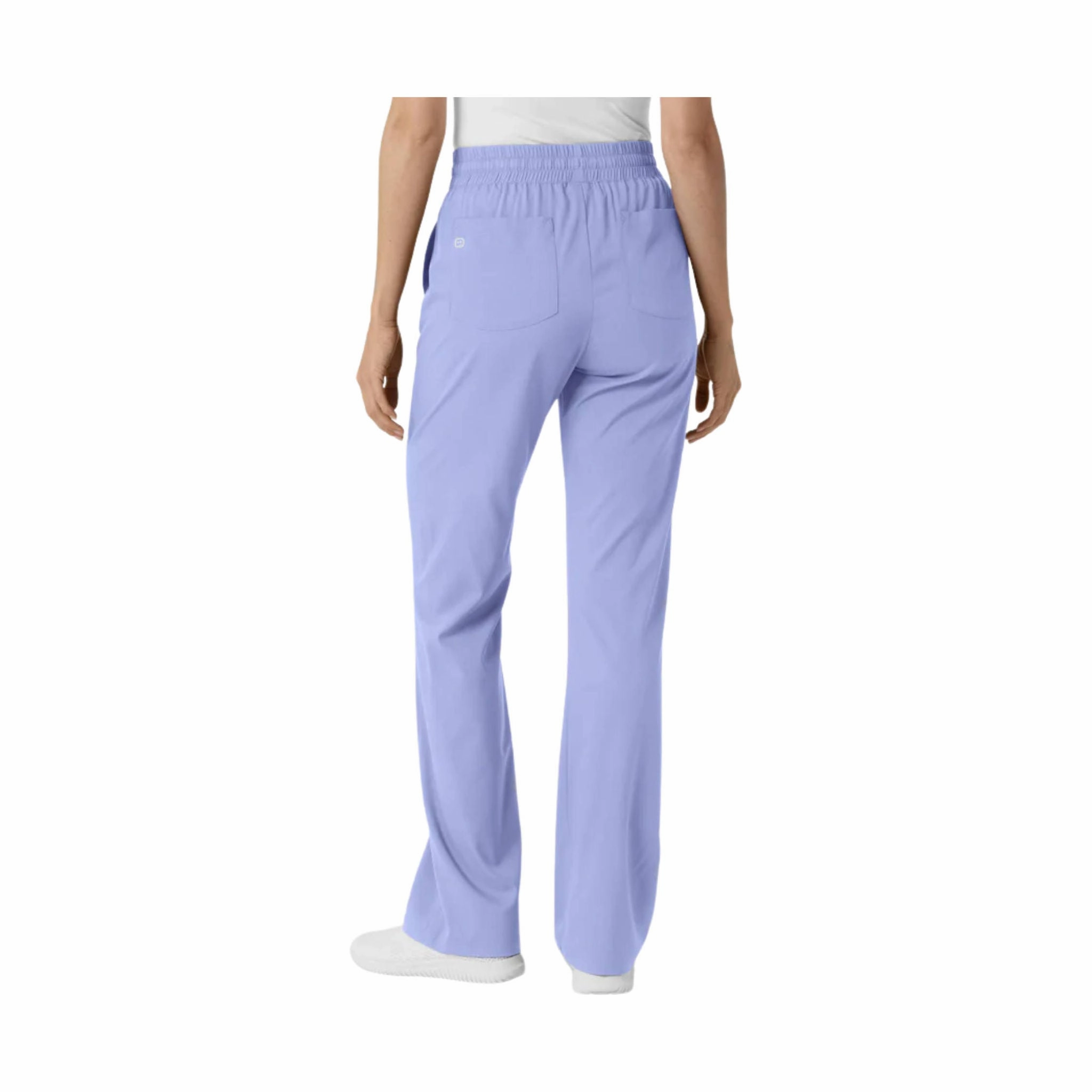 Utility Style Wink Women's Bootcut Scrub Pant - Ceil Blue