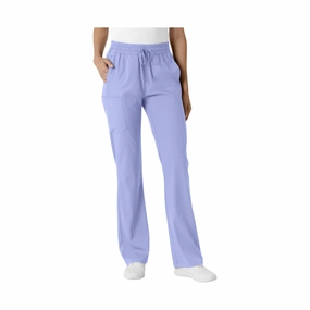 Wink Women's Bootcut Scrub Pant - Ceil Blue Soft Interior Basic Style