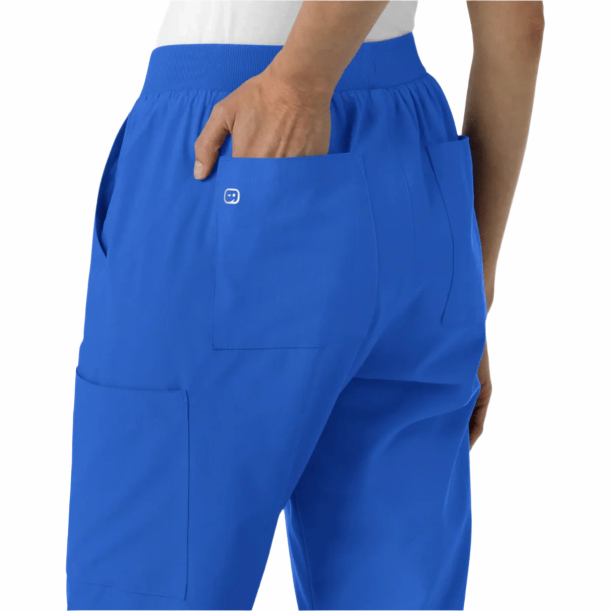 stain resistant coating CompressionSupport Wink Women's Cargo Utility Scrub Pant - Royal
