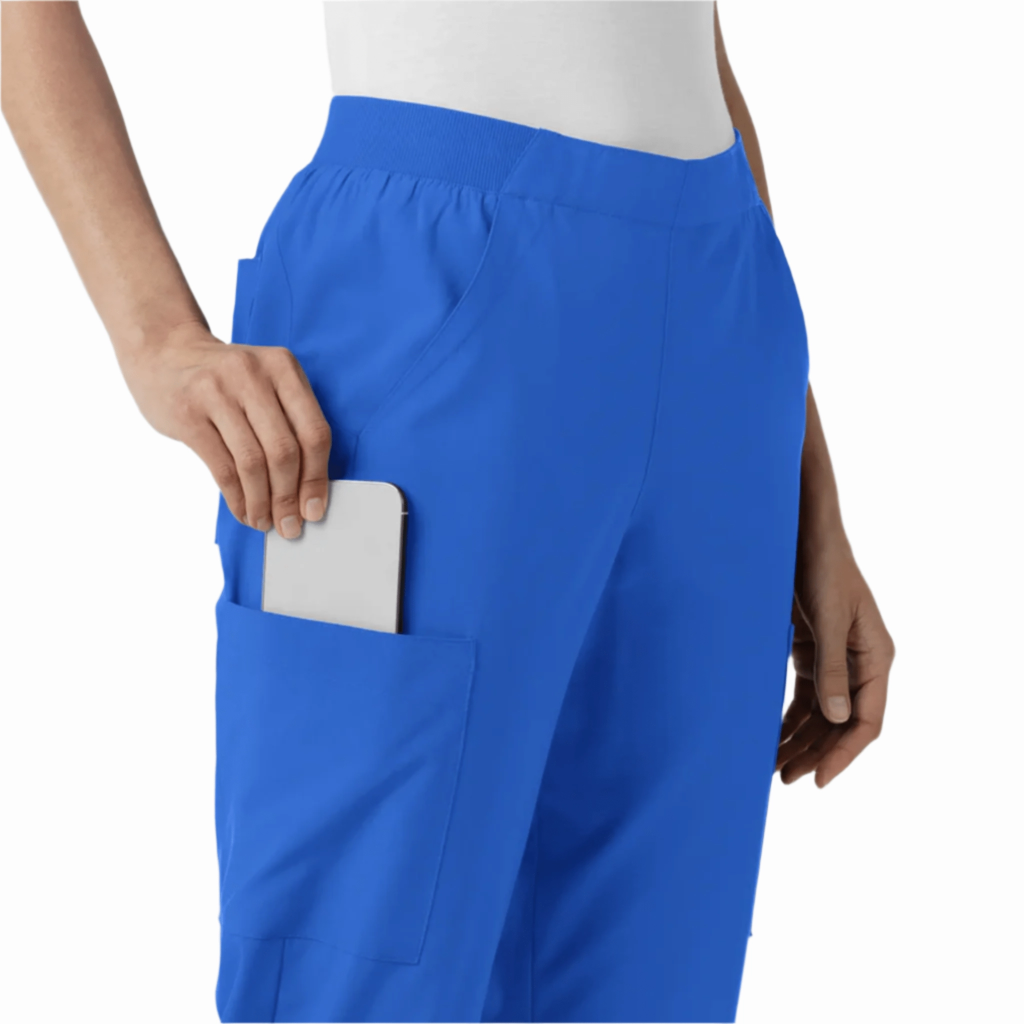 Wink Women's Cargo Utility Scrub Pant - Royal Compression Fit