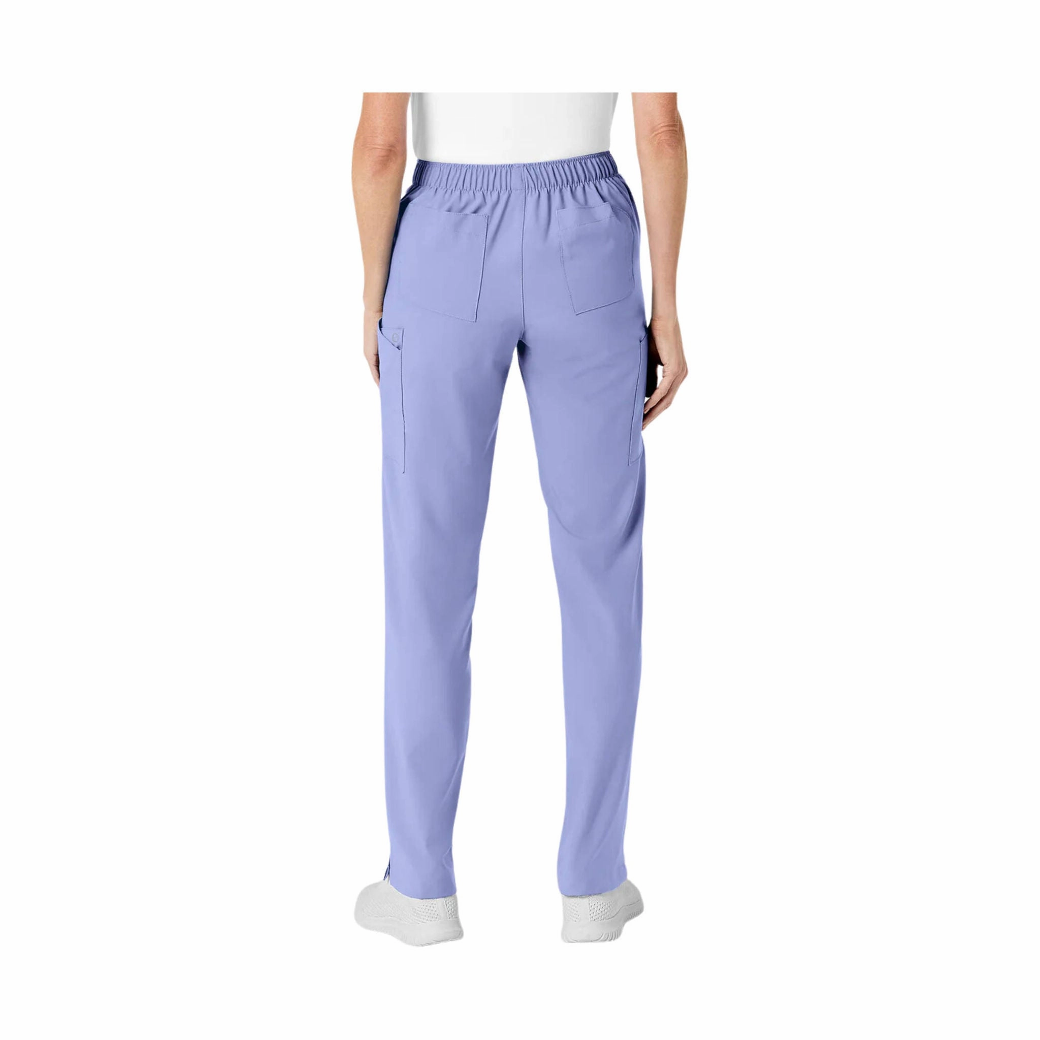 Wink Women's Flat Front Cargo Scrub Pant - Ceil Blue - ONLINE STORE CREDIT/EXCHANGE ONL Lightweight Feel Urban Comfort