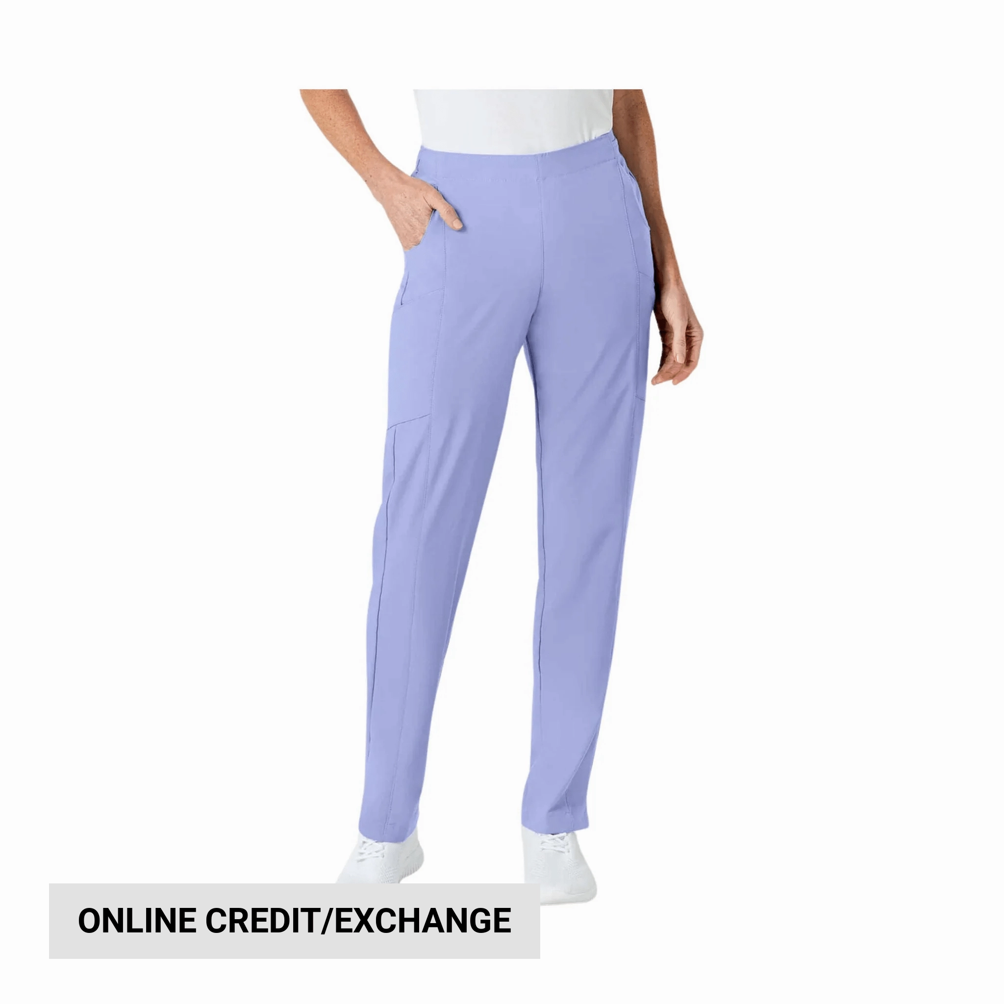 Wink Women's Flat Front Cargo Scrub Pant - Ceil Blue - ONLINE STORE CREDIT/EXCHANGE ONL All Fit