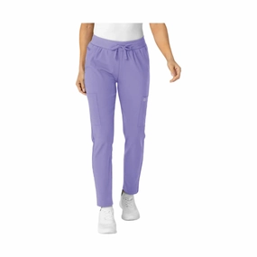 Wink Women's Flex n Reach Track Scrub Pant - Iris Purple Active Comfort Adjustable Closure