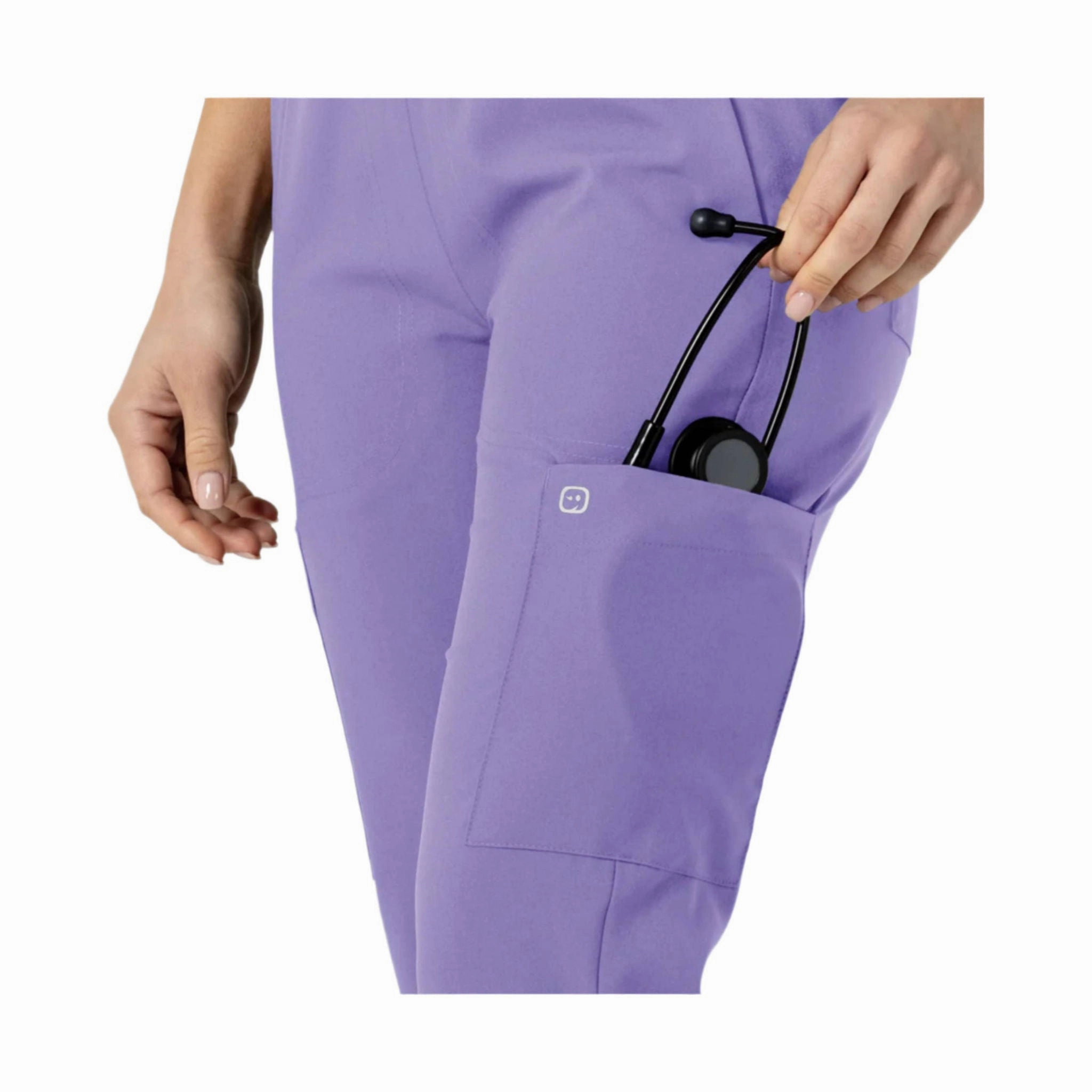 Wink Women's Flex n Reach Track Scrub Pant - Iris Purple Versatile Design