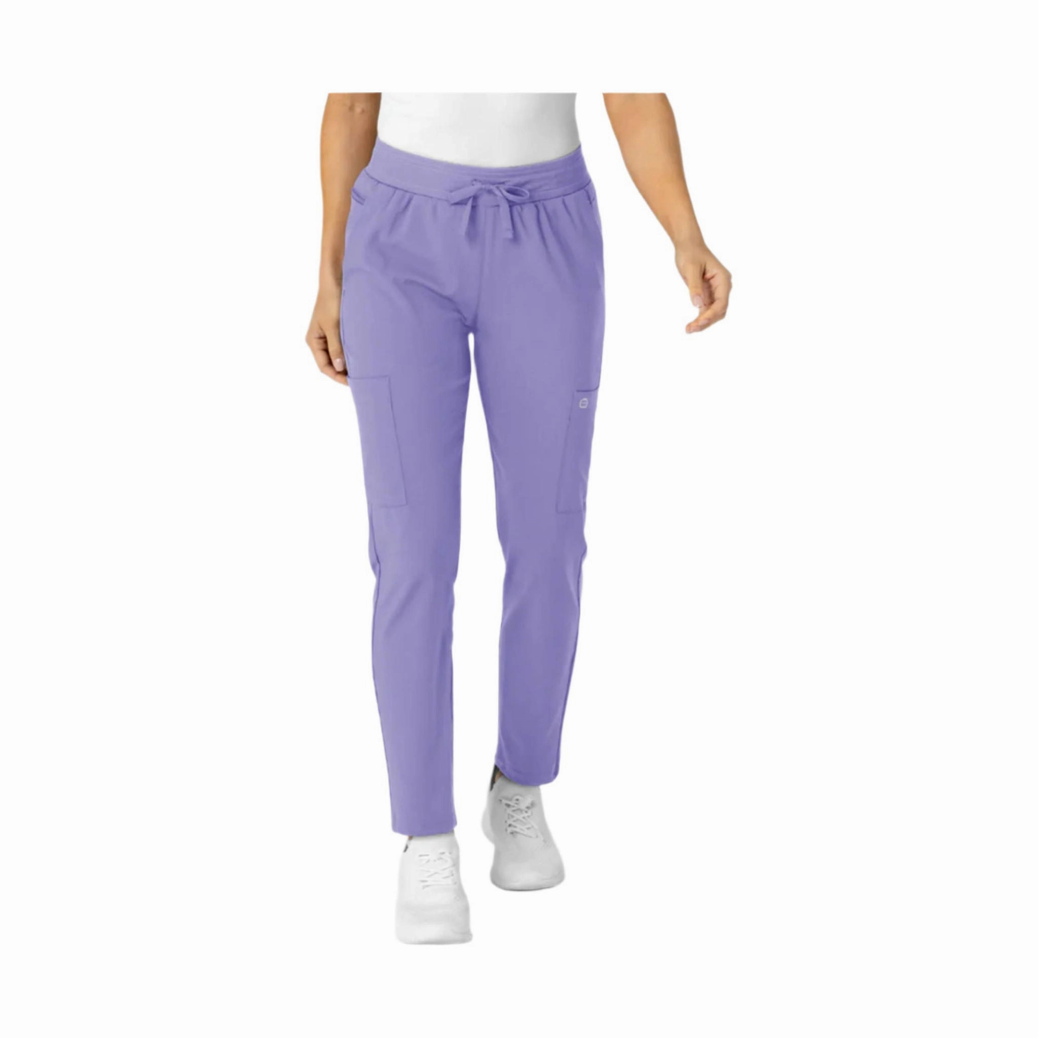 Wink Women's Flex n Reach Track Scrub Pant - Iris Purple Active Comfort Adjustable Closure