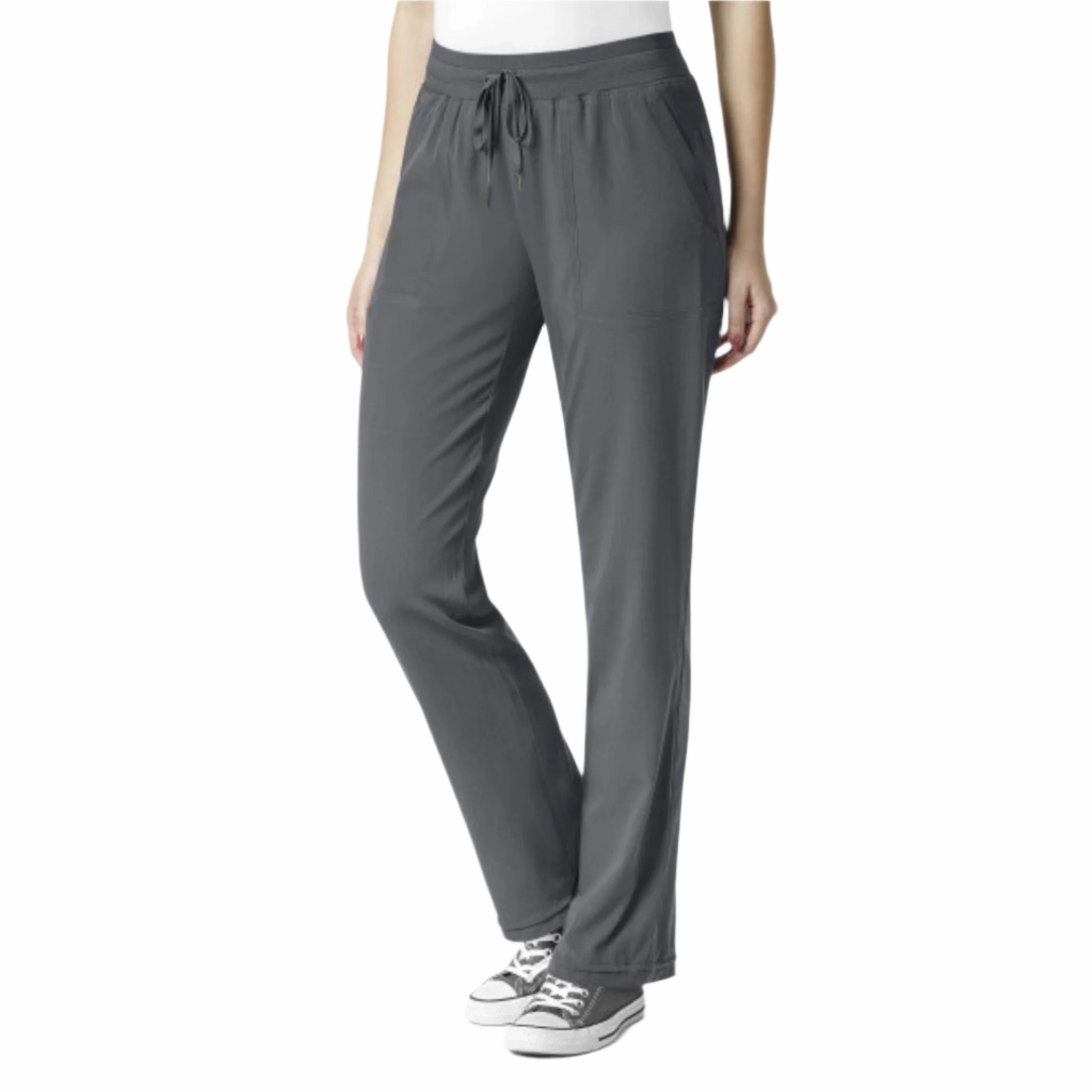 Blackout fabric UV protection coating Wink Women's Flex Utility Cargo Scrub Pant - Pewter