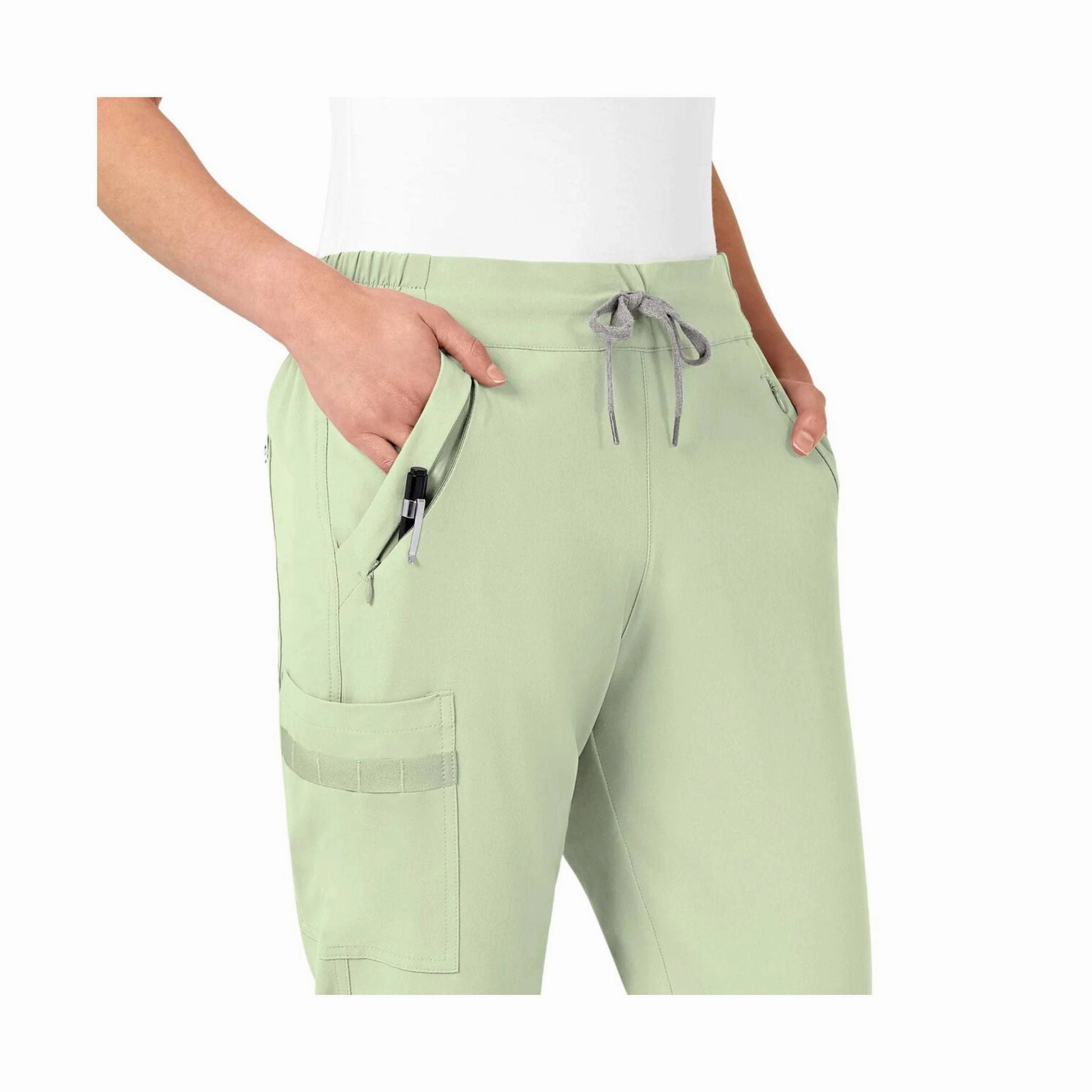 Wink Women's Jogger Scrub Pant - Fresh Mint Abrasion resistant Slim Stretch Fit
