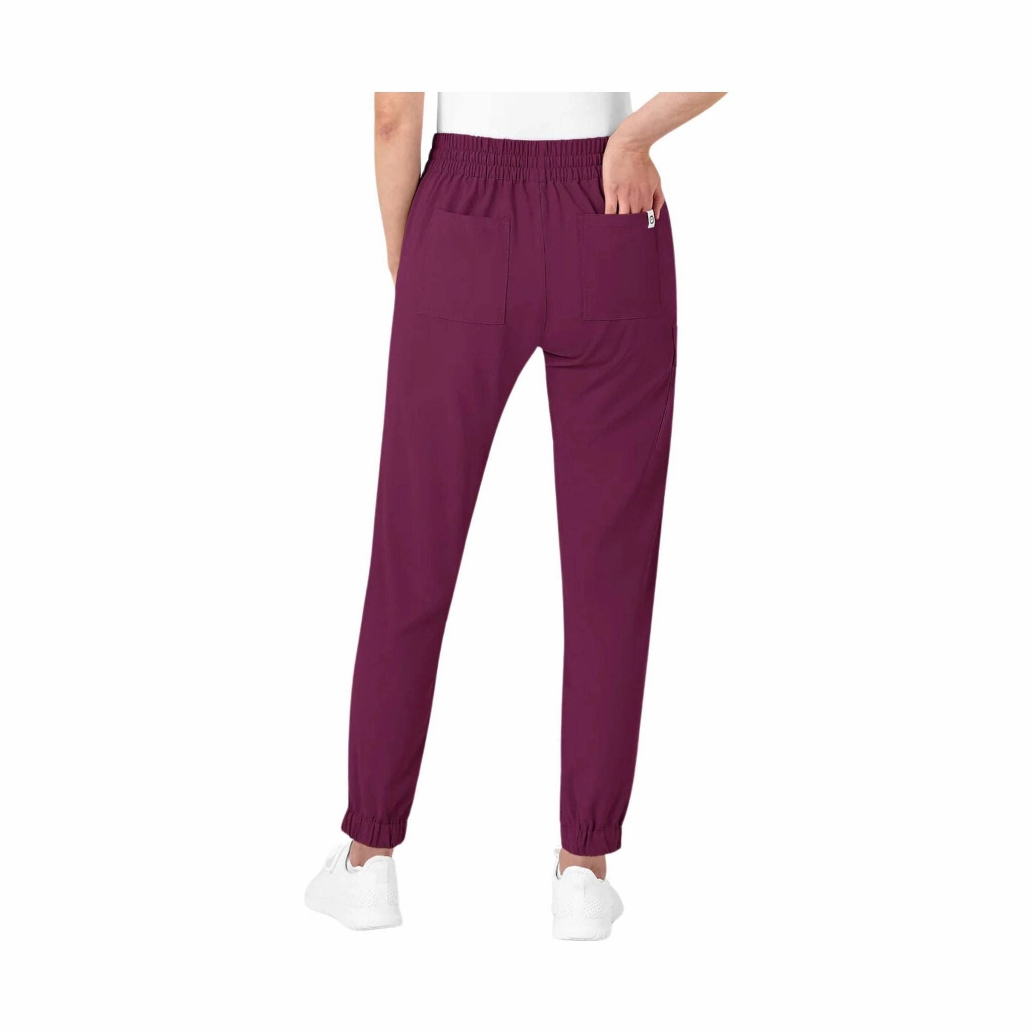 Wink Women's Jogger Scrub Pant - Wine Odor Control Treatment
