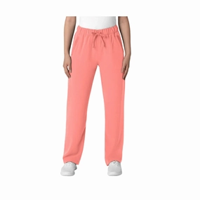 Wink Women's Nova Stovepipe High Low Hem Scrub Pant - Paradise Pink Full Coverage