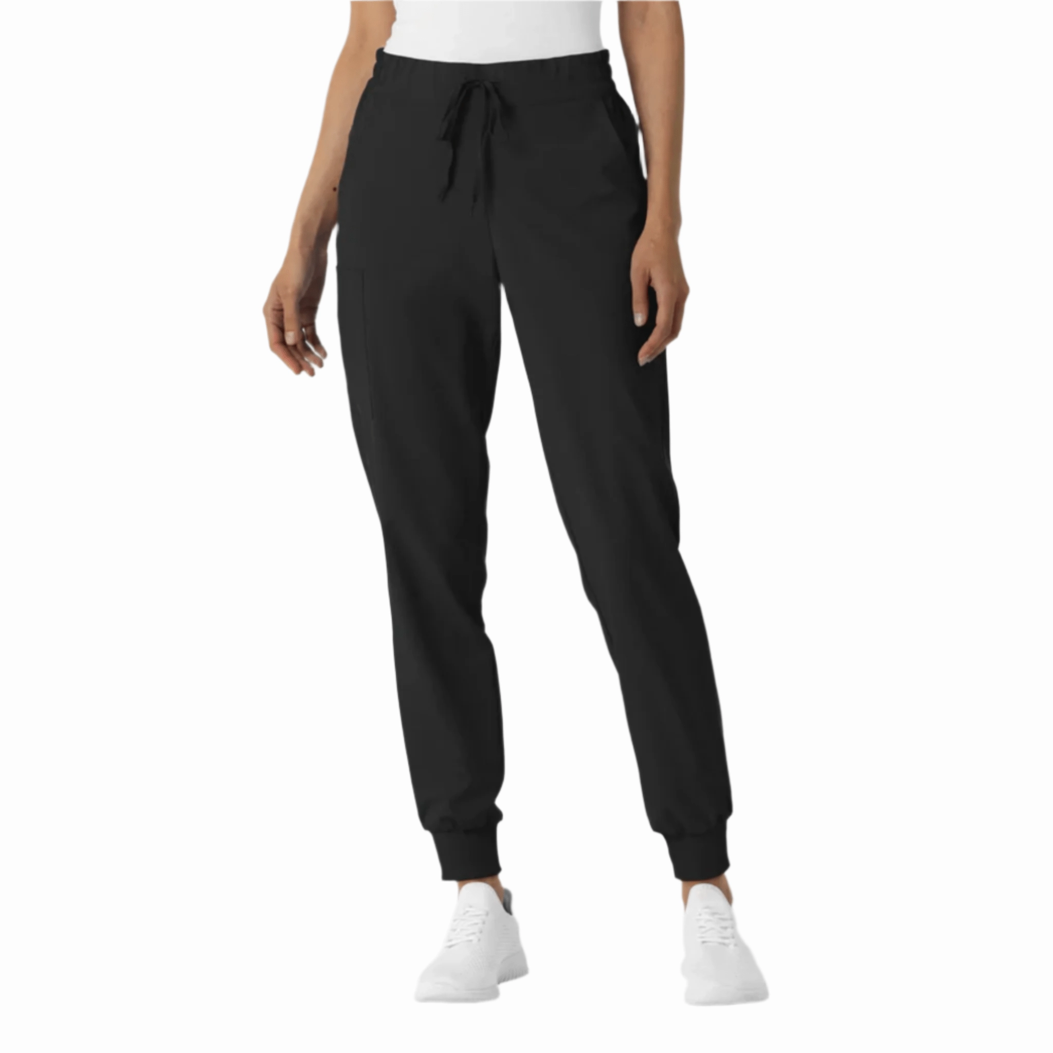Wink Women's Renew Jogger Scrub Pant - Black Sustainable Material Blend