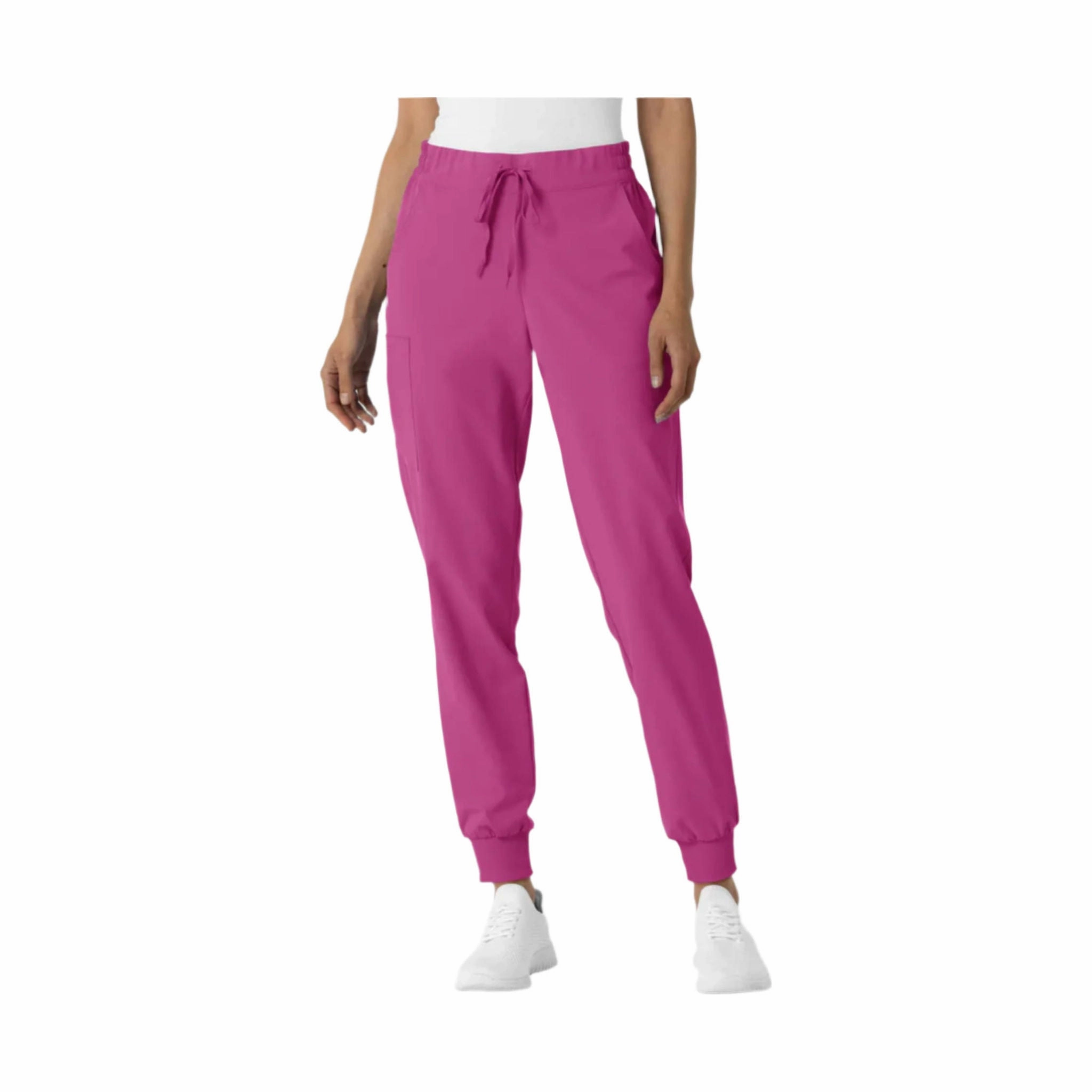 Wink Women's Renew Jogger Scrub Pant - Raspberry Slim Wear Design TaglessLabel