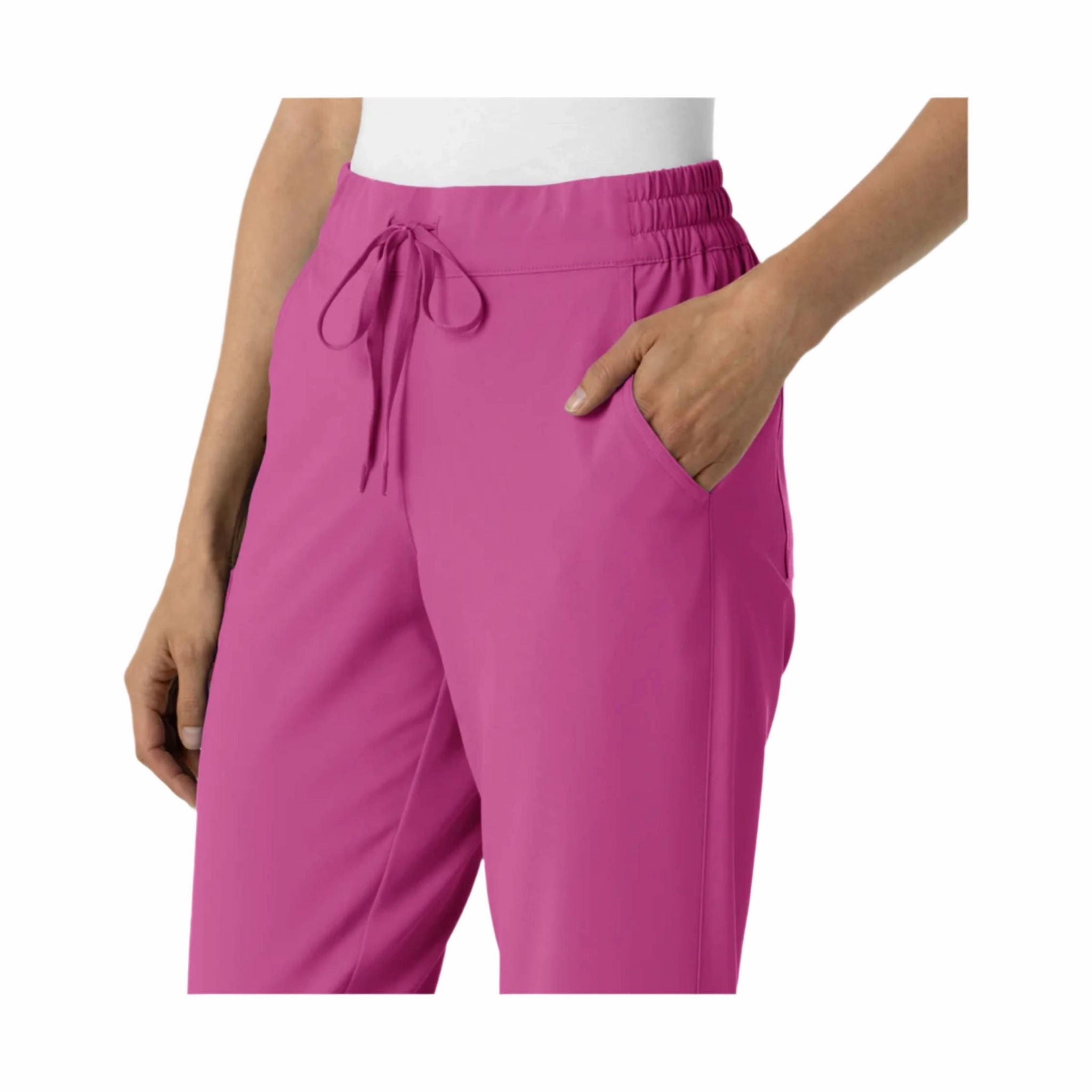 Stretch Panels Water Resistant Wink Women's Renew Jogger Scrub Pant - Raspberry