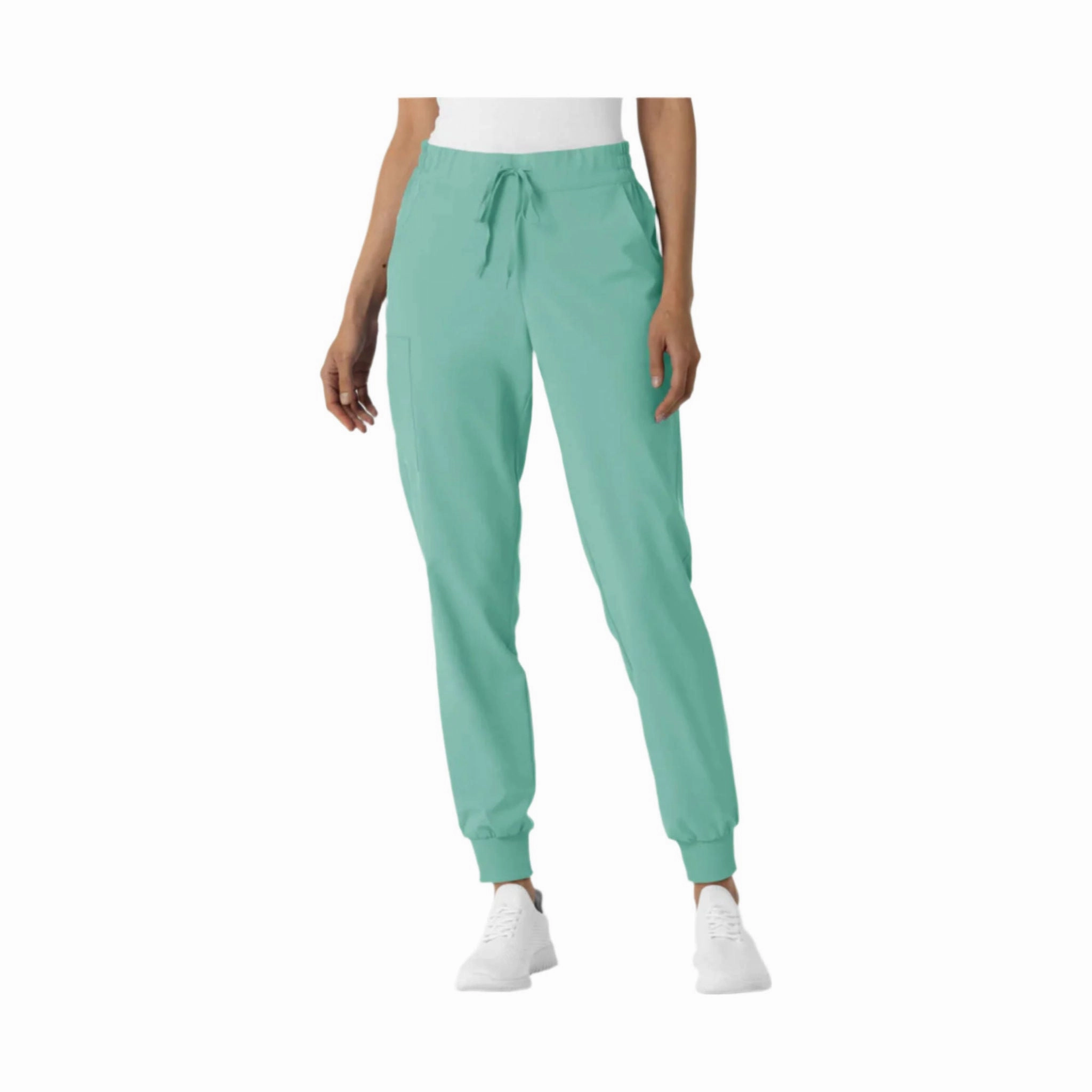 Wink Women's Renew Jogger Scrub Pant - Turquoise Soft Touch Material Double Stitched Seams