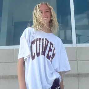 Women's Intramural Oversized Tee - Heathered Canvas Easy Look Minimalist Design