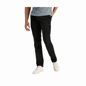 Reflective Trim Form Fitting Duer Men's No Sweat Relaxed Taper Pant - Black