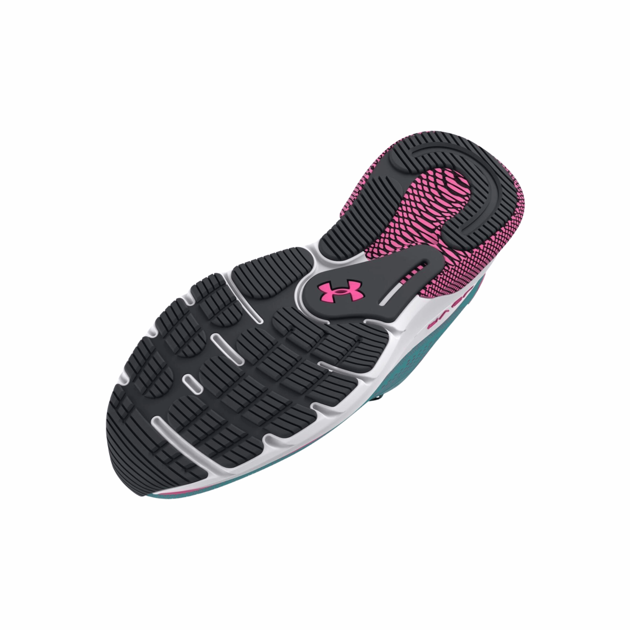 Under Armour Women's HOVR Turbulence Running Shoes - Still Water/Rebel Pink Strong Traction Max Grip