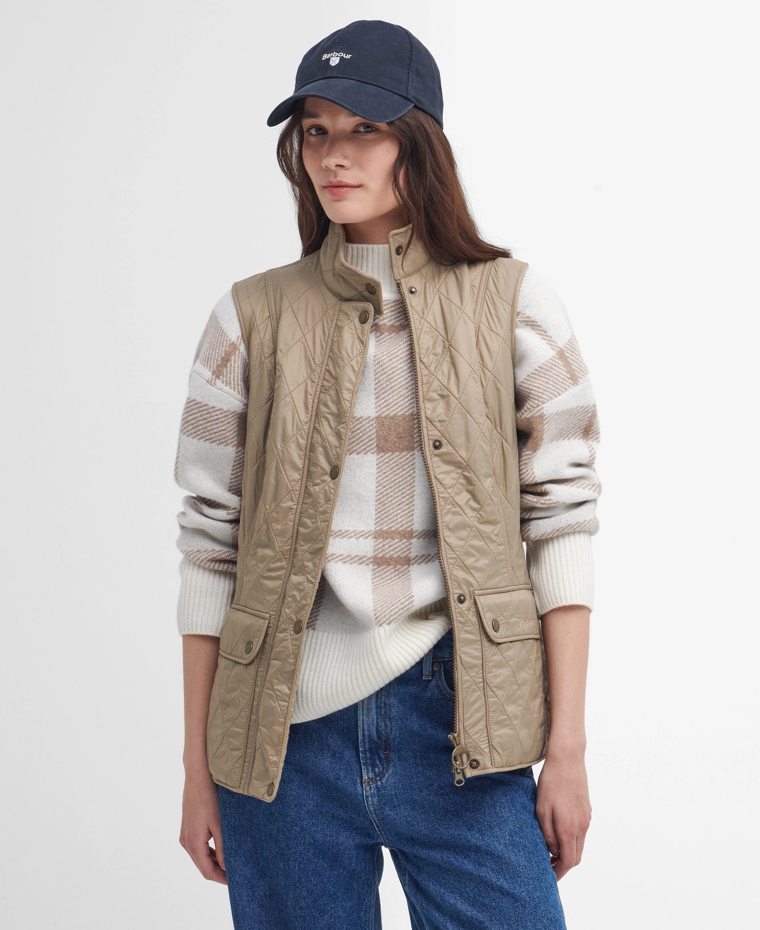 Stretch Weave Fabric Wray Gilet - Sand Dune