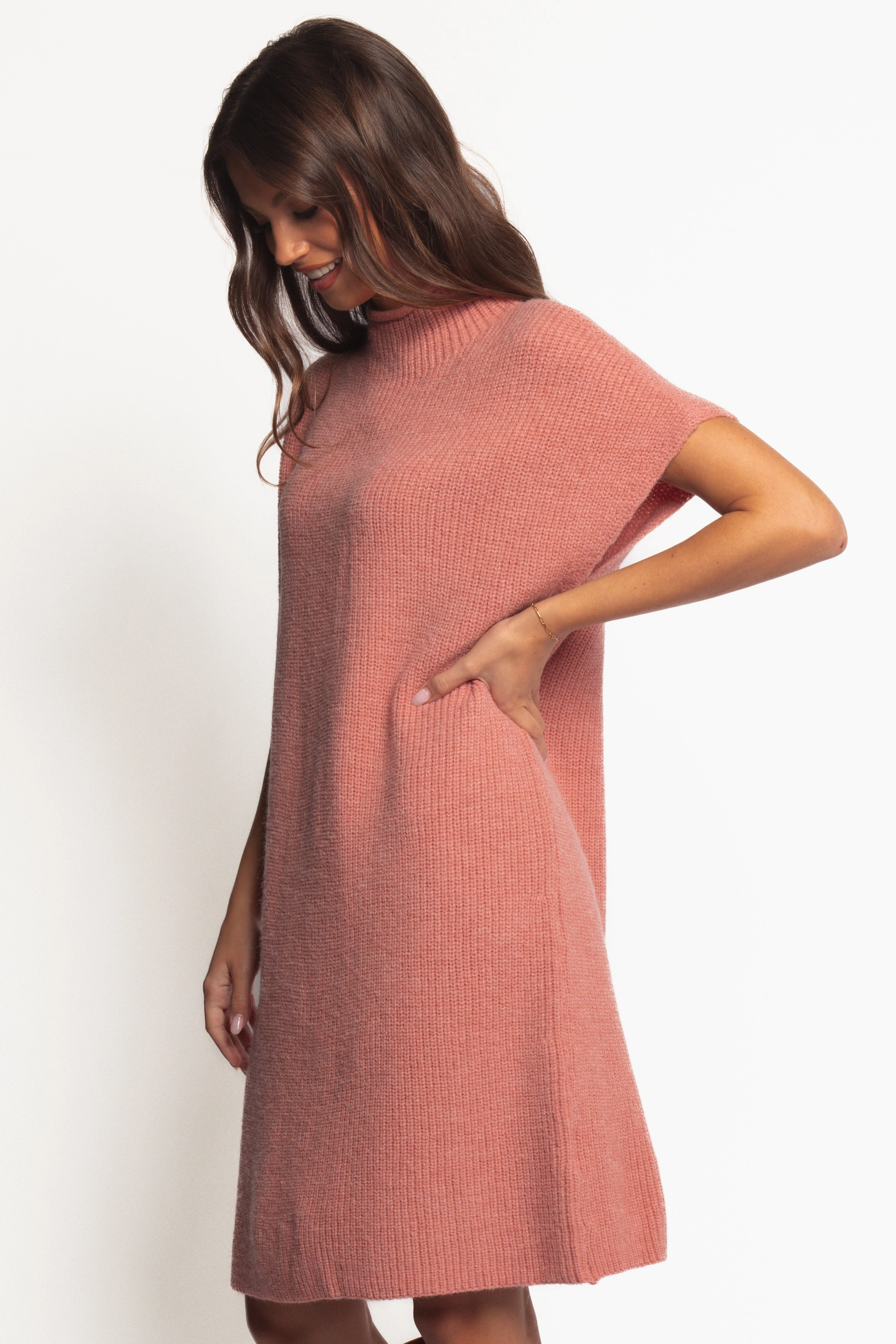Wright Knit Mini Dress - Pink Chic Fit Wear