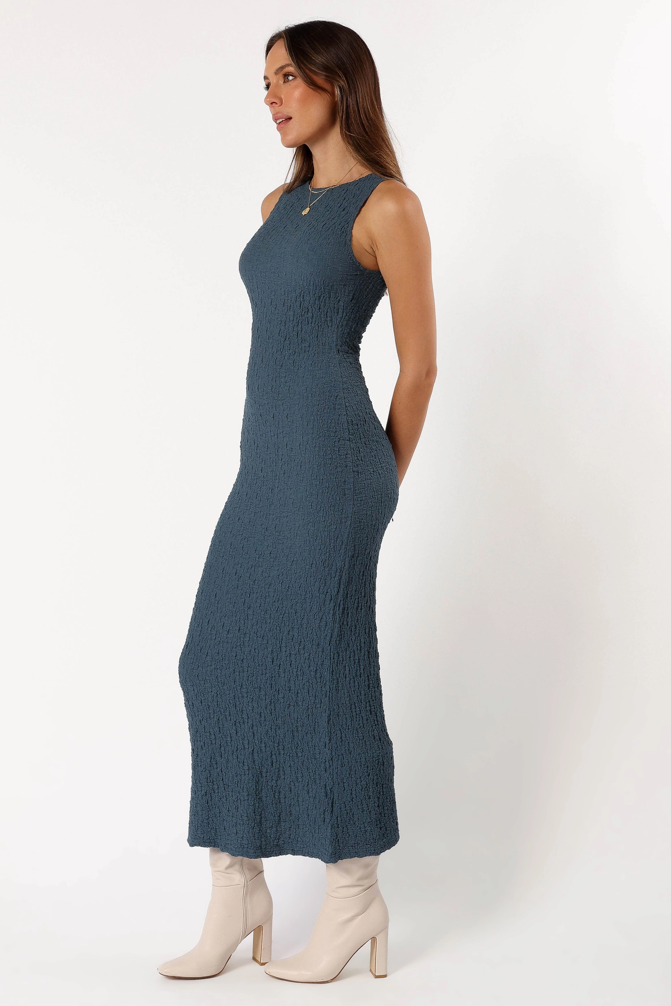 Perfect for Travel Sunset Glow Clark Maxi Dress - Charcoal