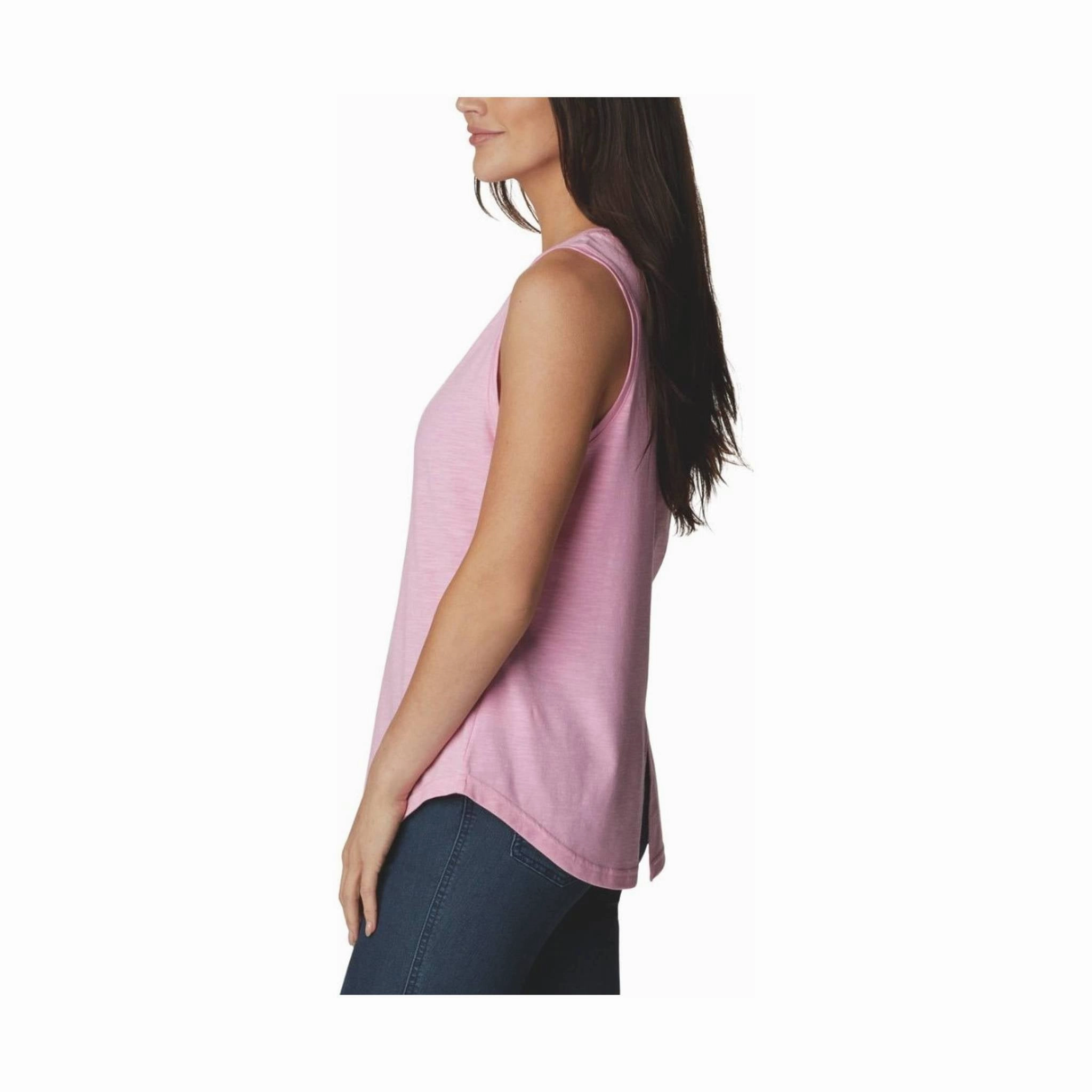 Columbia Women's Cades Cape Tank - Wild Rose Flexible Ribbed Cuffs