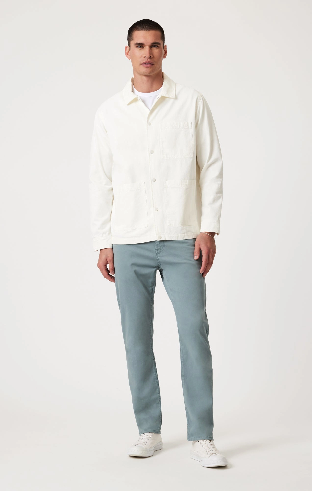 Versatile Wearable ZACH STRAIGHT LEG IN BLUE CASUAL TWILL