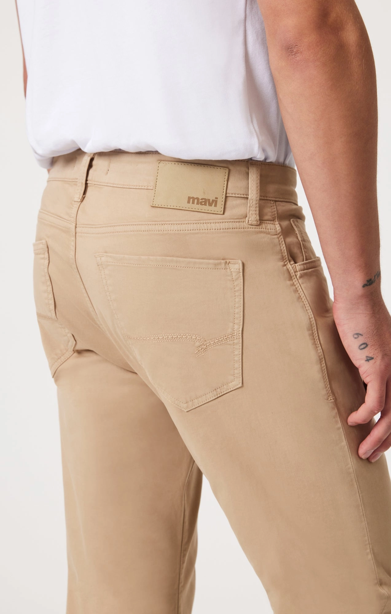 ZACH STRAIGHT LEG IN CASHEW TWILL AntiStaticFinish Flat Seams