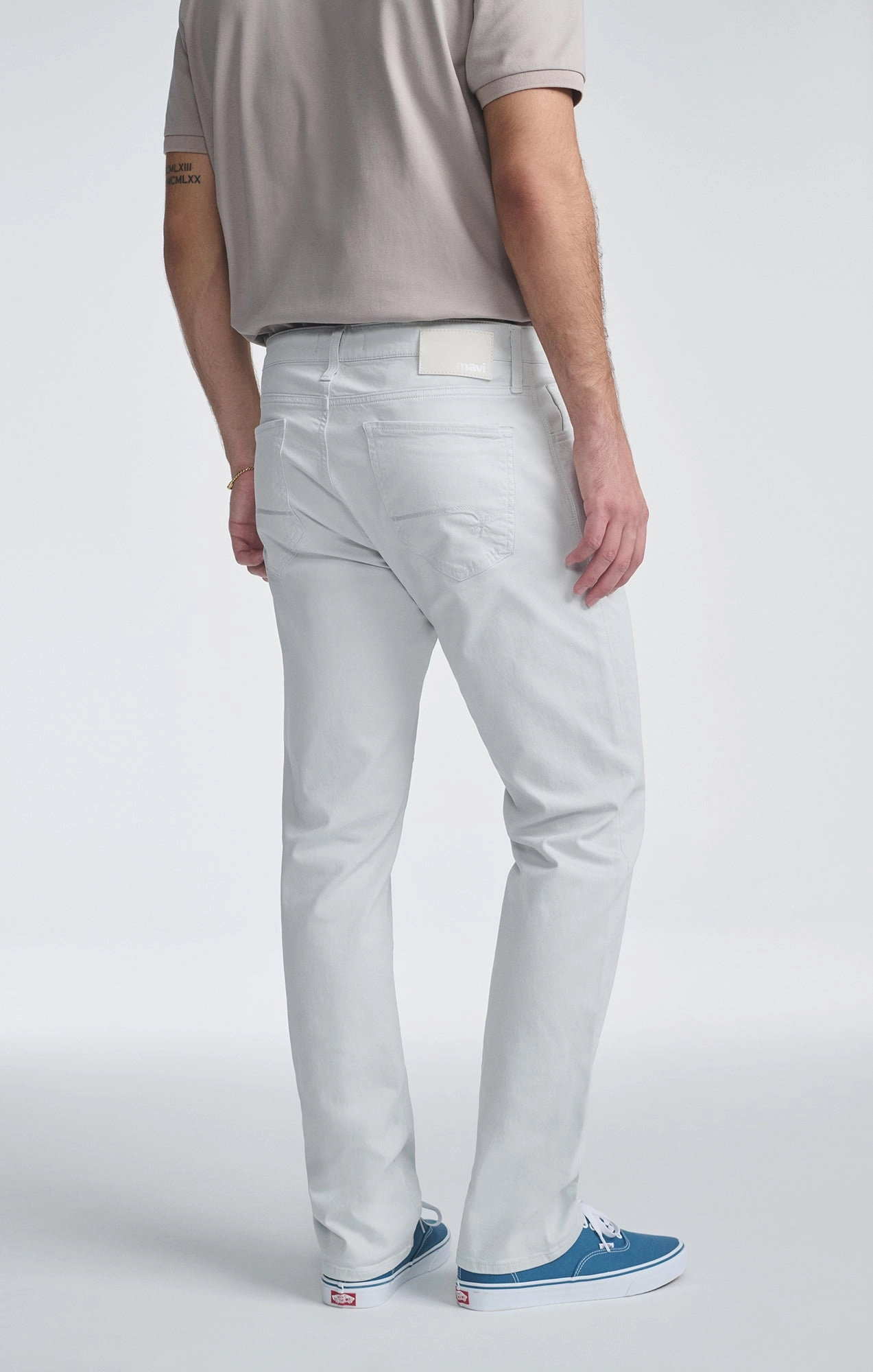 ZACH STRAIGHT LEG IN IVORY TWILL Quick-Dry Fabric Non Tapered Leg