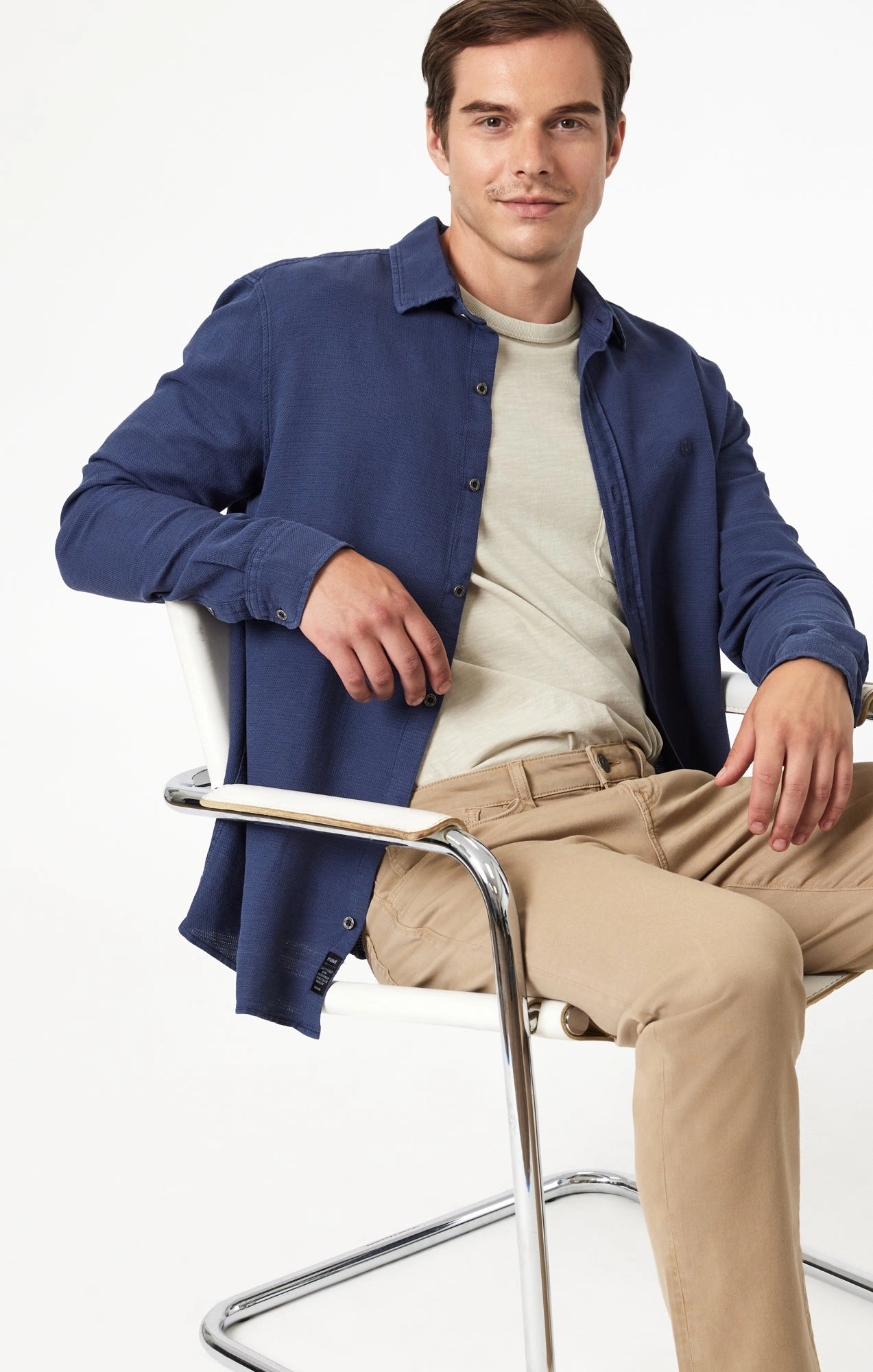 No Gap Waist ZACH STRAIGHT LEG IN KHAKI CASUAL TWILL