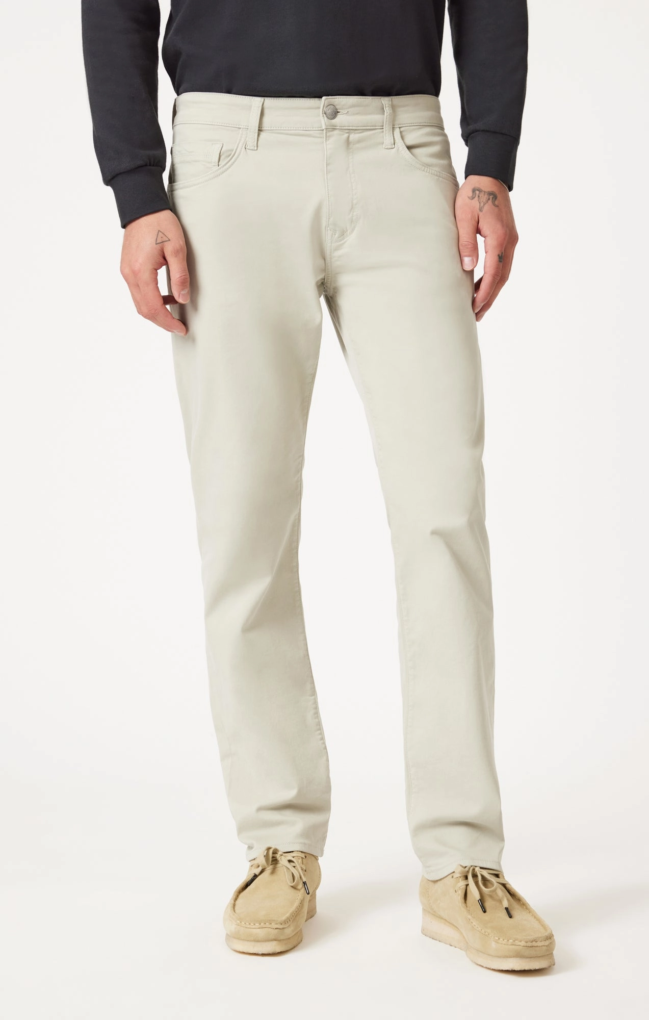 Non Slip Waistband ZACH STRAIGHT LEG IN MINT TWILL