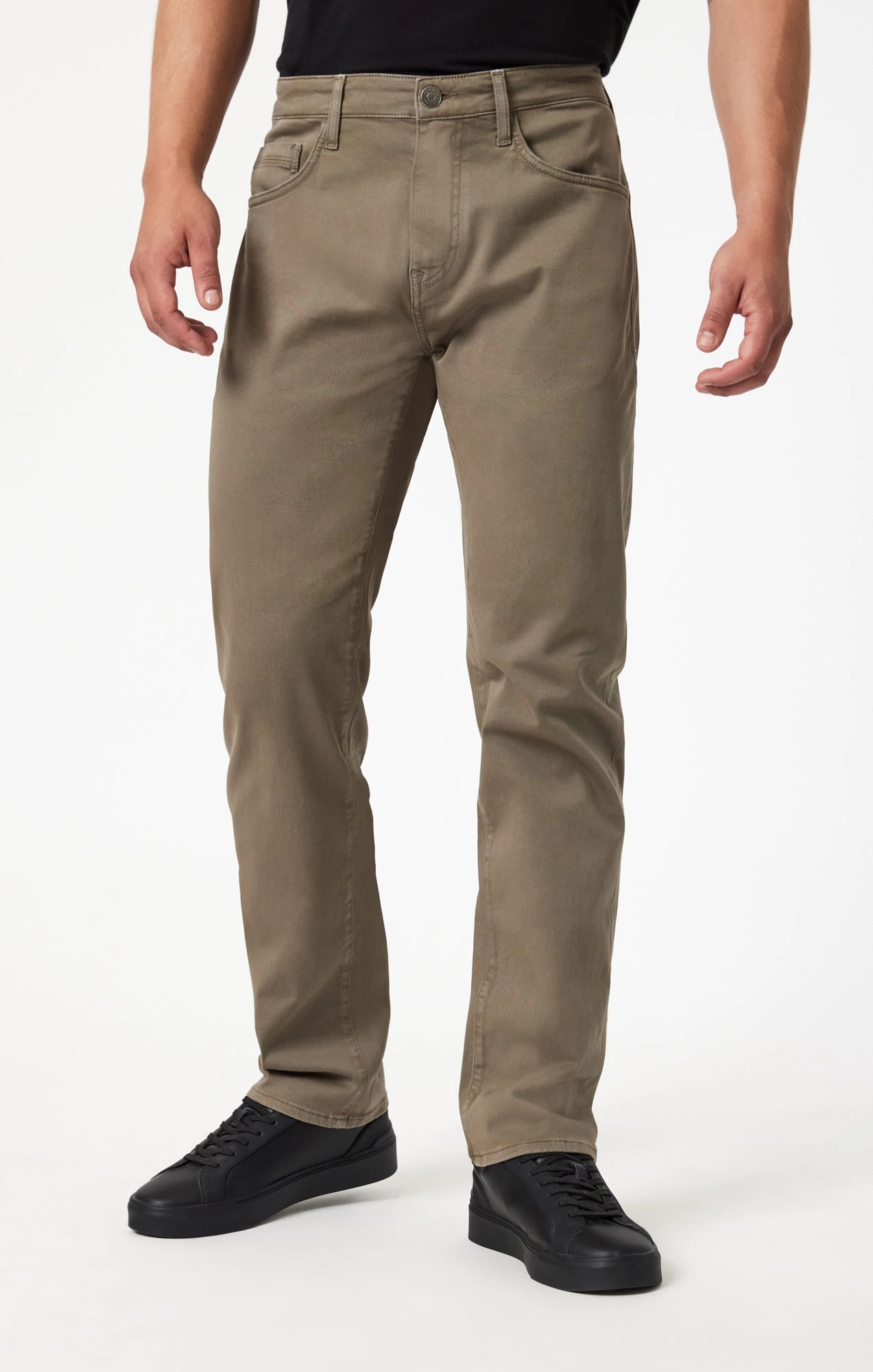 Soft Material ZACH STRAIGHT LEG IN OLIVE CASUAL TWILL
