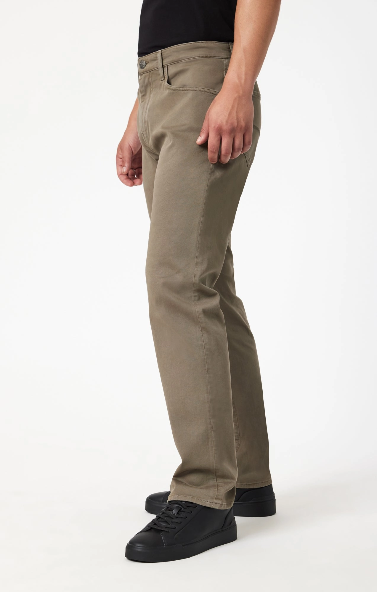 Slim Waist Comfy Style ZACH STRAIGHT LEG IN OLIVE CASUAL TWILL