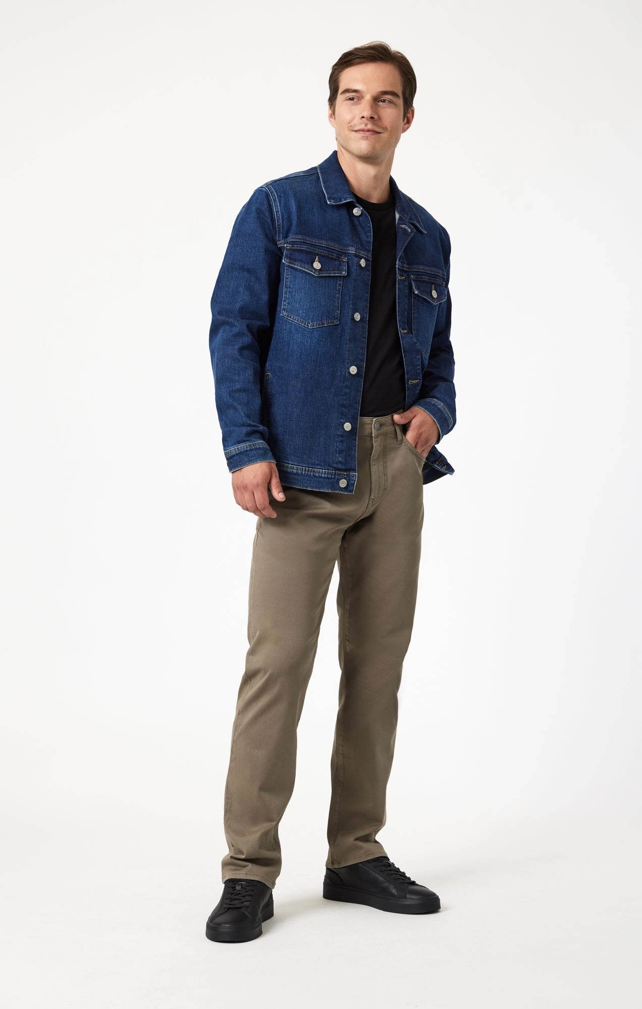 ZACH STRAIGHT LEG IN OLIVE CASUAL TWILL Smart Utility ThermalRegulation