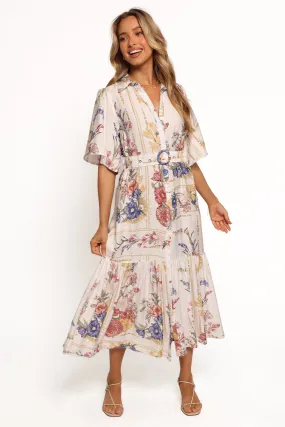 Zaya Midi Dress - Floral Cozy and Comfortable Urban Ready