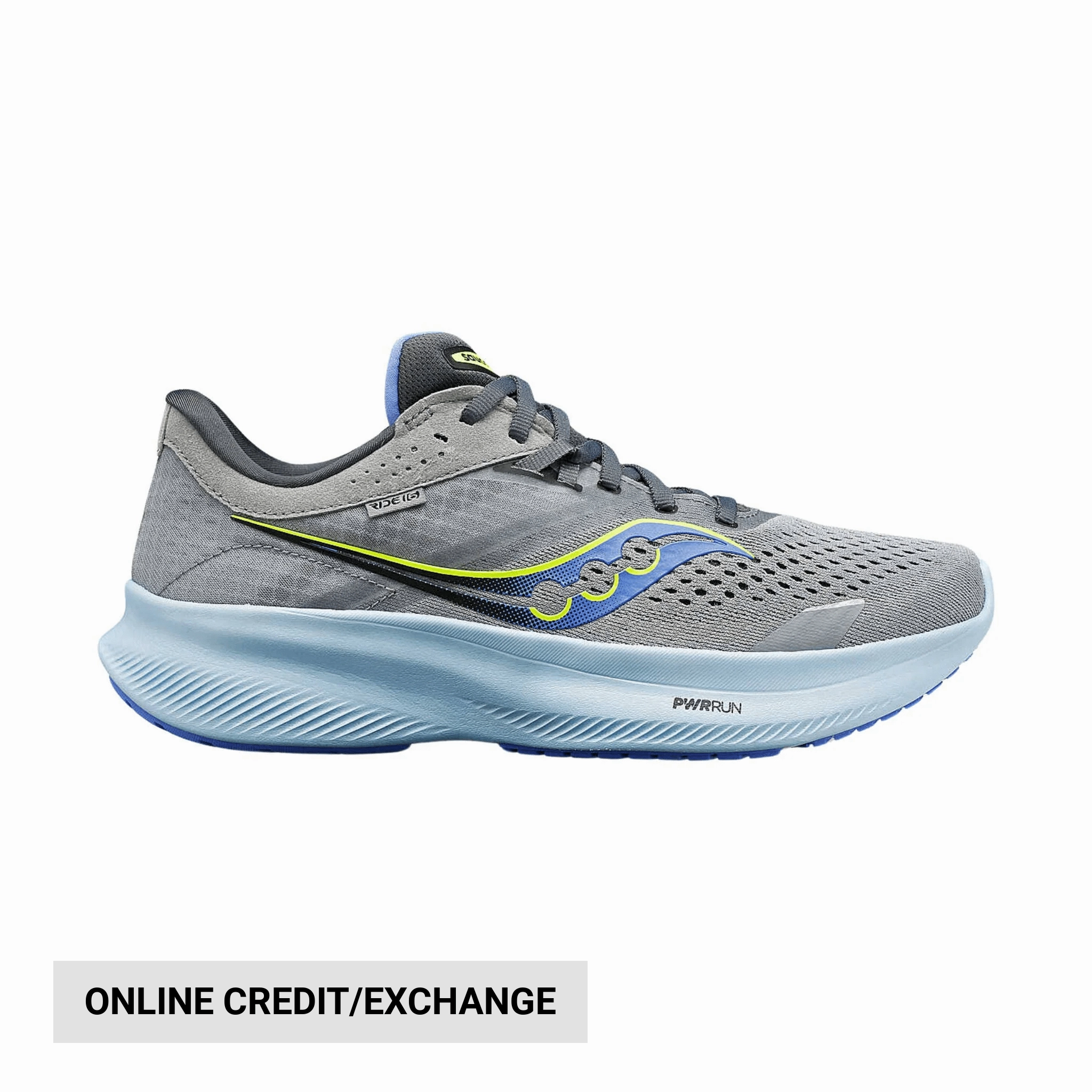 Daily Walking Carbon Fiber Reinforcement Saucony Women's Ride 16 Running Shoes - Fossil/Pool