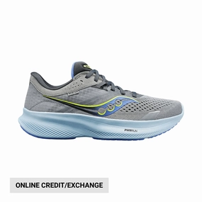 Daily Walking Carbon Fiber Reinforcement Saucony Women's Ride 16 Running Shoes - Fossil/Pool